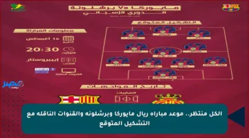 الكل منتظر.. موعد مباراة ريال مايوركا وبرشلونة والقنوات الناقلة مع التشكيل المتوقع